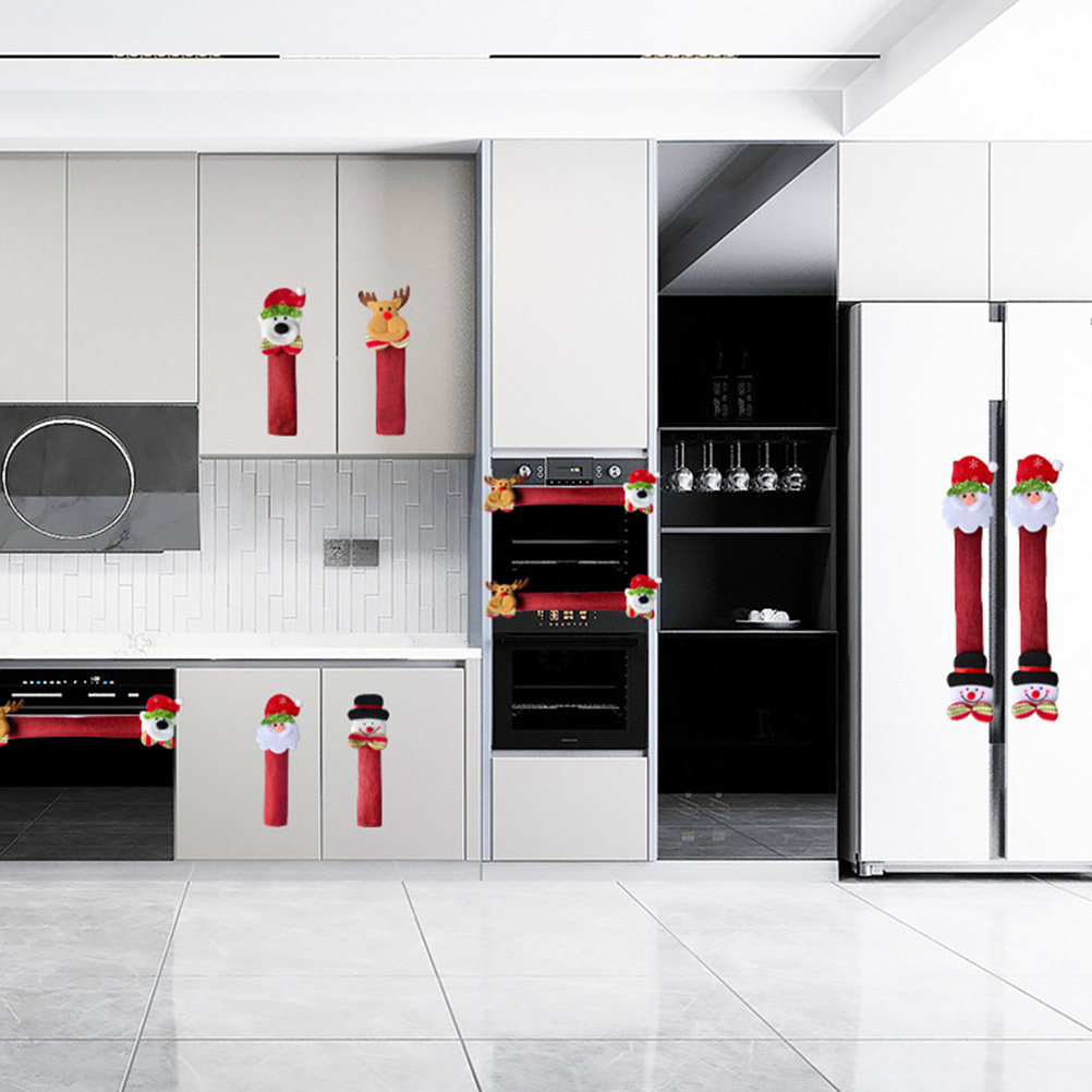 Kitchen Appliances For.Xmas - 8 Peças de Capas para Puxadores