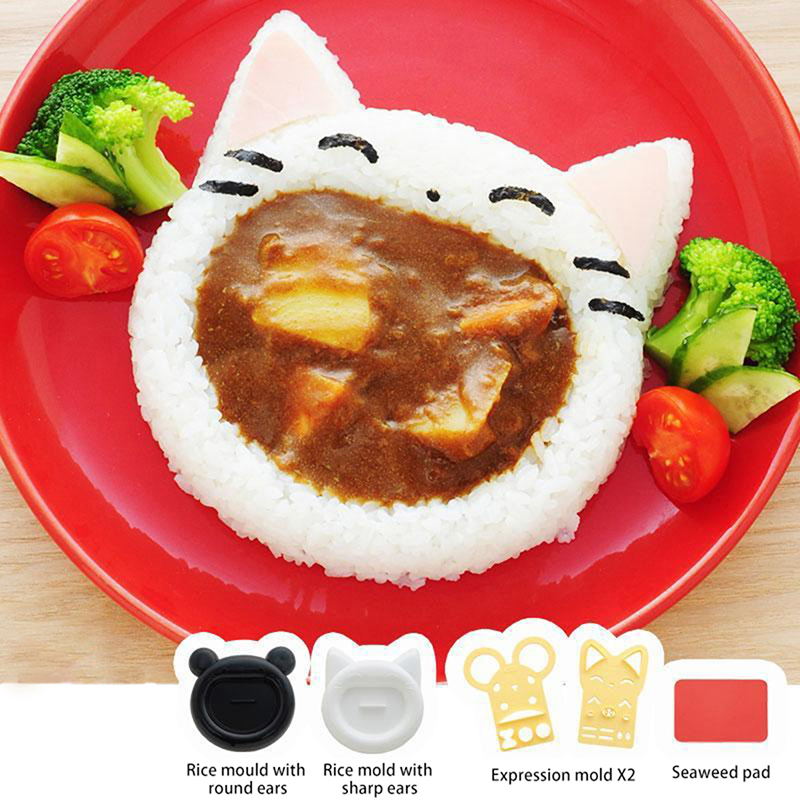 Kitchen Appliances Brand - Cute Cartoon Sushi Mold Decor Cutter,