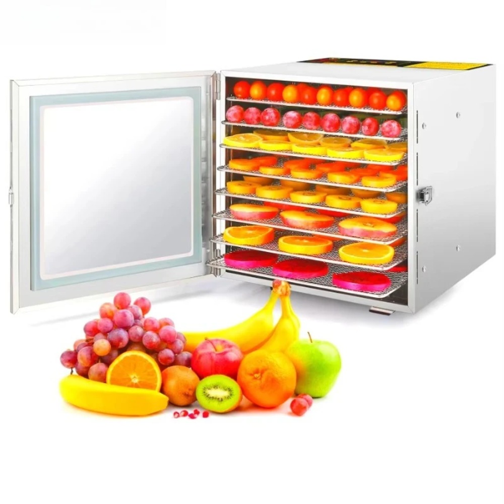 Dehydrator Tray Electric - Desidratador de alimentos em aço inoxidável,