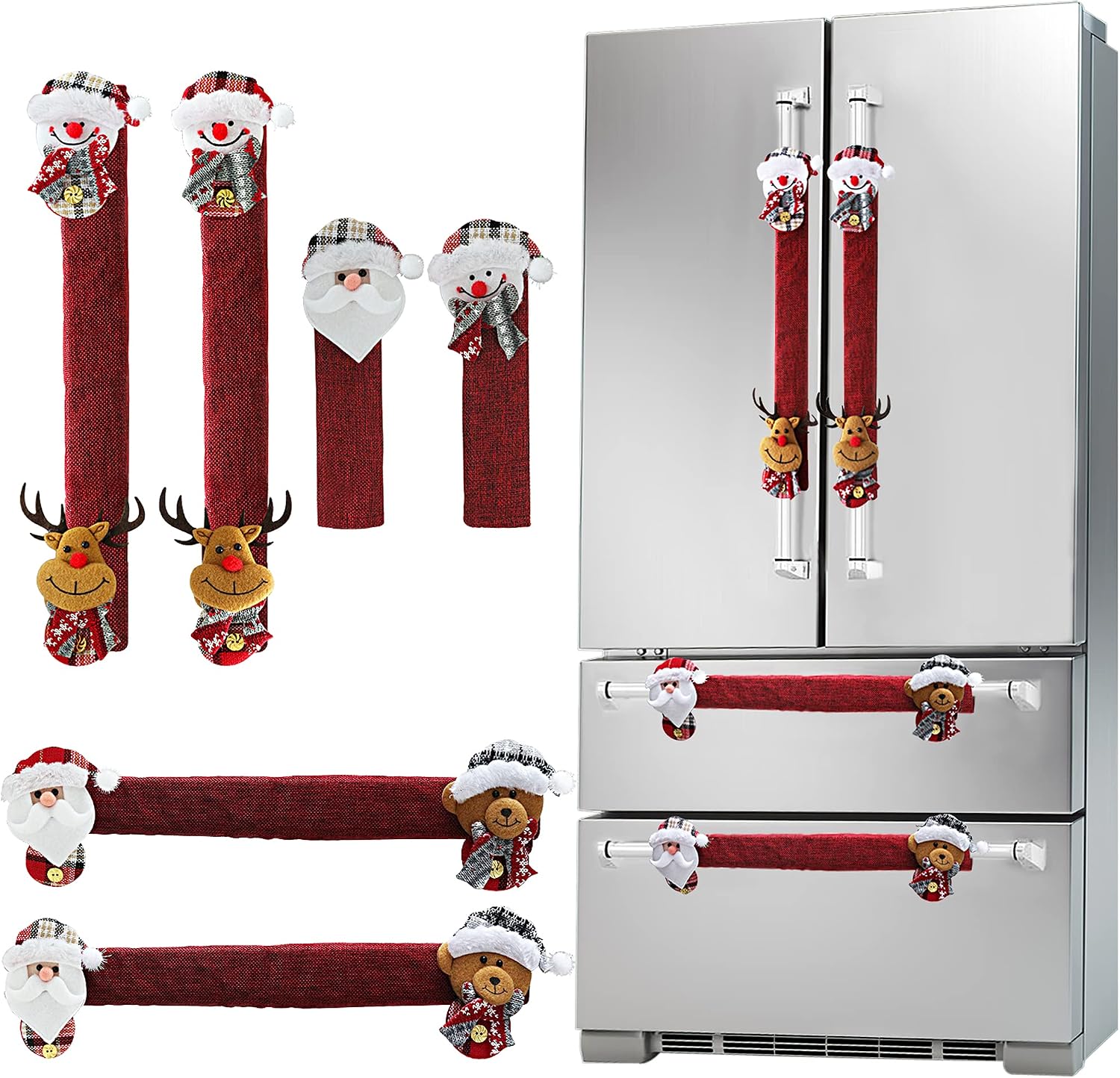 Kitchen Appliances For.Xmas - Conjunto de 6 Capas para Puxadores