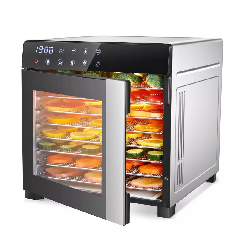 8 bandejas de aço inoxidável,  - Dehydrator Tray Electric avaliação e preço